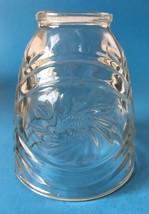 Clear Glass Shade w Sunburst Pinwheel for Floor Lamp or Ceiling Fan Repl... - $16.95