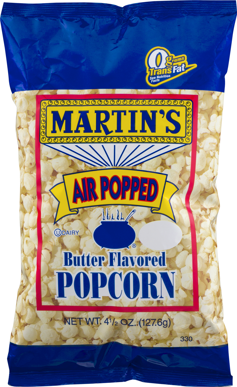 Martin's Air Popped Butter Flavored Popcorn - 4.5 Oz. (8 Bags) - $31.99