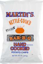 Martin&#39;s Kettle-Cook&#39;d Bar-B-Q Potato Chips - 8.5 Oz. (3 Bags) - £20.44 GBP