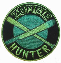 Zombie Hunter Patch P7180 New Jacket Patches Biker Embroideried Zombies Iron On - £4.42 GBP