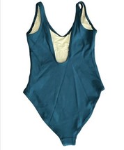 NEW Old Navy Women’s V Neck Terry One Piece Swimsuit Teal Green Size XS - £23.35 GBP