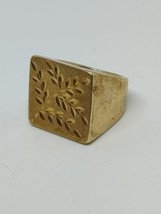 Vintage Gold Tone Sterling Silver 925 Italy Branch Ring Size 9 - £35.25 GBP