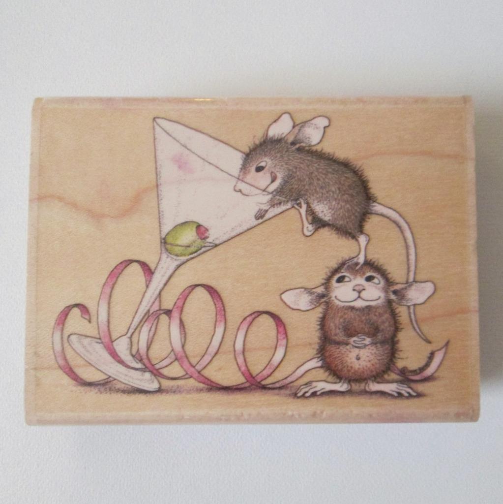House Mouse Rubber Stamp HMUR1005 Olive A Party Stampabilities Vintage 90s - $24.73