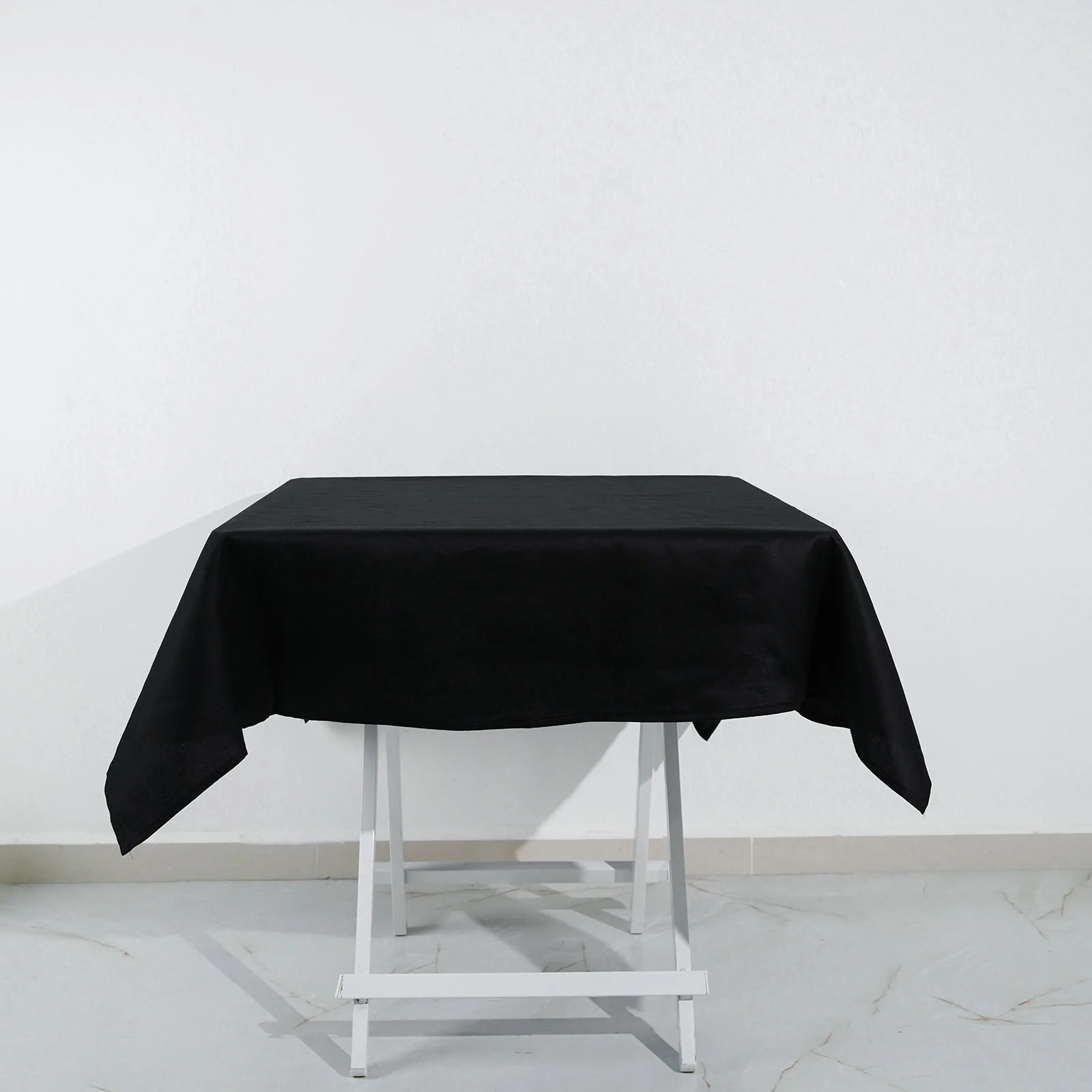 Black - 54"x54" - Tablecloth Tablelinens Commercial grade 100% Cotton Wedding - £28.23 GBP