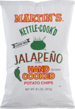 Martin&#39;s Kettle-Cook&#39;d Potato Chips Jalapeno- 8.5 Oz (3 Bags) - £20.45 GBP