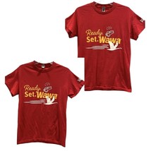 Ready Set Wawa T-Shirt Red Graphic Tee Crew Neck Lot Employee Uniform Sh... - £13.22 GBP