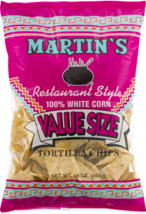 Martin&#39;s Restaurant Style 100% White Corn Tortilla Chips (3 Bags) - £17.19 GBP