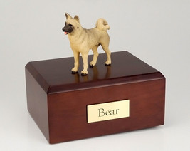 Akita Fawn Pet Funeral Cremation Urn Available in 3 Different Colors &amp; 4 Sizes - £134.71 GBP+