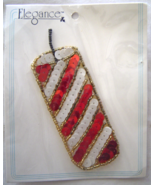 Vintage Stripe Red Firecracker Sequin Applique Sew-On Sequined Patch  NIP  - £7.18 GBP