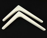 (Lot of 2) Ikea Tomthult Metal Shelf Brackets White 7 1/8&quot; x 9 1/2&quot; New - $24.74