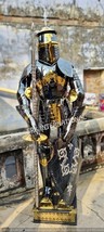 Stainless Steel Rust Free full body Wearable Armor Suit with Golden and Black  - £844.37 GBP