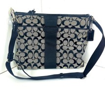 Coach Women’s Handbag Stripe Adjustable Medium Purse Used  - $18.69