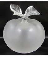 Lalique Nina Ricci Grande Pomme Crystal 5.75&quot; Apple Perfume Bottle Signed - $494.01