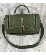 Charming Charlie Faux Leather Green Rhinestone Tote Shoulder Bag Handbag... - £13.20 GBP
