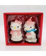 Sanrio Hello Kitty Christmas Ceramic Salt and Pepper Shaker Set 2024 Rar... - $29.99