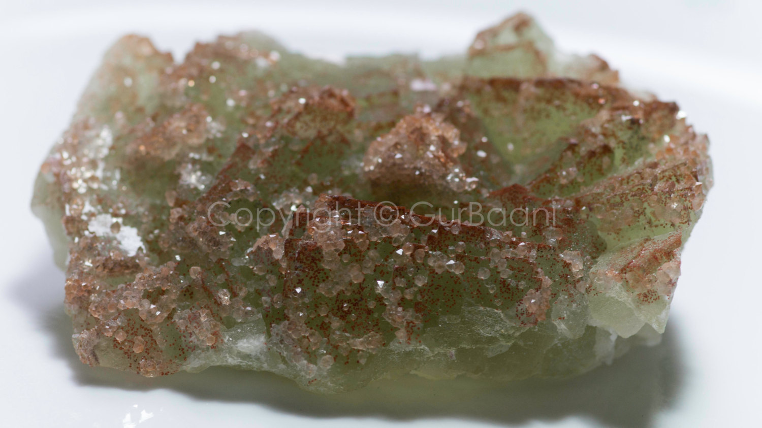 Apple Green Fluorite with Quartz - $325.00