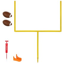 GoSports 8ft PRO Kick Challenge Field Goal Post Set with 2 Footballs and... - $92.99