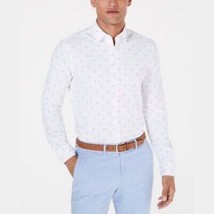 Bar III Mens Slim-Fit Stretch Flamingo Knit Dress Shirt - $24.00