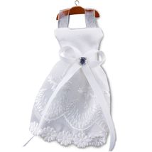 White Dress on Hanger Reutter Fancy 1.736/0 DOLLHOUSE Miniature - $19.25