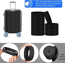 10 pcs Luggage Wheel Covers Carry on Protective Silicone Cushion Noise C... - $5.92