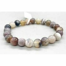 8mm Agate, Botswana bracelet - $300.15 MXN