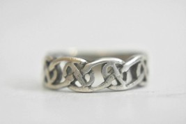 Celtic ring Celtic knot band sterling silver pinky boys girls women Size 7.7 4g. - £30.07 GBP