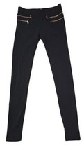 David Lerner New York Stretch Legging W/pocket Zip Black Size XS  - £3.42 GBP