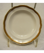 Vintage White Butter Pat Plate Gold Rim Scalloped Edge 8-C - $9.89