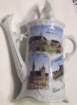 PL Germany Souvenir Porcelain Gruss Aus Chemnity Watering Can Figurine - £11.59 GBP