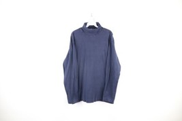Vintage 90s Ralph Lauren Mens Large Faded Long Sleeve Turtleneck T-Shirt Blue - £31.07 GBP