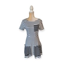 Derek Lam 10 Crosby Striped T Shirt Dress Size S Small Black and White Mini - £39.14 GBP