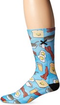 BREAKFAST BACON &amp;EGGS ODD SOX Novelty Crew Socks (Men&#39;s Shoe Size 6-13) NWT - $10.28