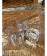 3 Mikasa Clear Crystal Triple Old Fashion/Whiskey Glasses - $29.70