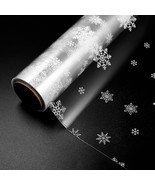 100Ft Clear Cellophane Wrap Roll | Snowflakes Cellophane Wrapping Paper ... - $28.99