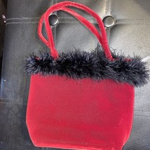 Womens Bloomingdale&#39;s Red Clutch Evening Bag * - $24.75