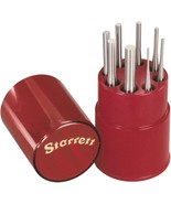 Starrett Drive Pin Punch Set With Knurled Grip In Round Red Plastic, Set... - £87.16 GBP