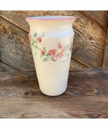 Vintage 1996 Thrown Pot Hand Painted Floral Vase 8” Tall - Signed Studio... - $25.50 CAD