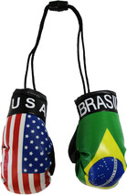 USA and Brazil Mini Boxing Gloves - £4.67 GBP