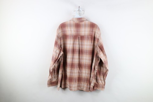 Vtg Y2K Carhartt Womens 2X Loose Fit Rugged Flex Flannel Collared Button Shirt Item image 12