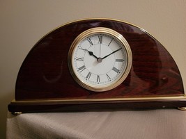 Art Deco Style Rosewood Table Clock-Never Used-Salesman&#39;s Sample - £35.61 GBP