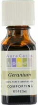 NEW Aura Cacia Pure Essential Oil Geranium 0.5 fl oz - £13.23 GBP