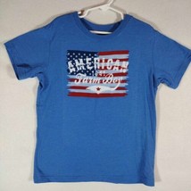 Farm Boy Brand T Shirt FARM BOY CO-OP &amp; FEED Boys Size 7 Blue - £4.78 GBP