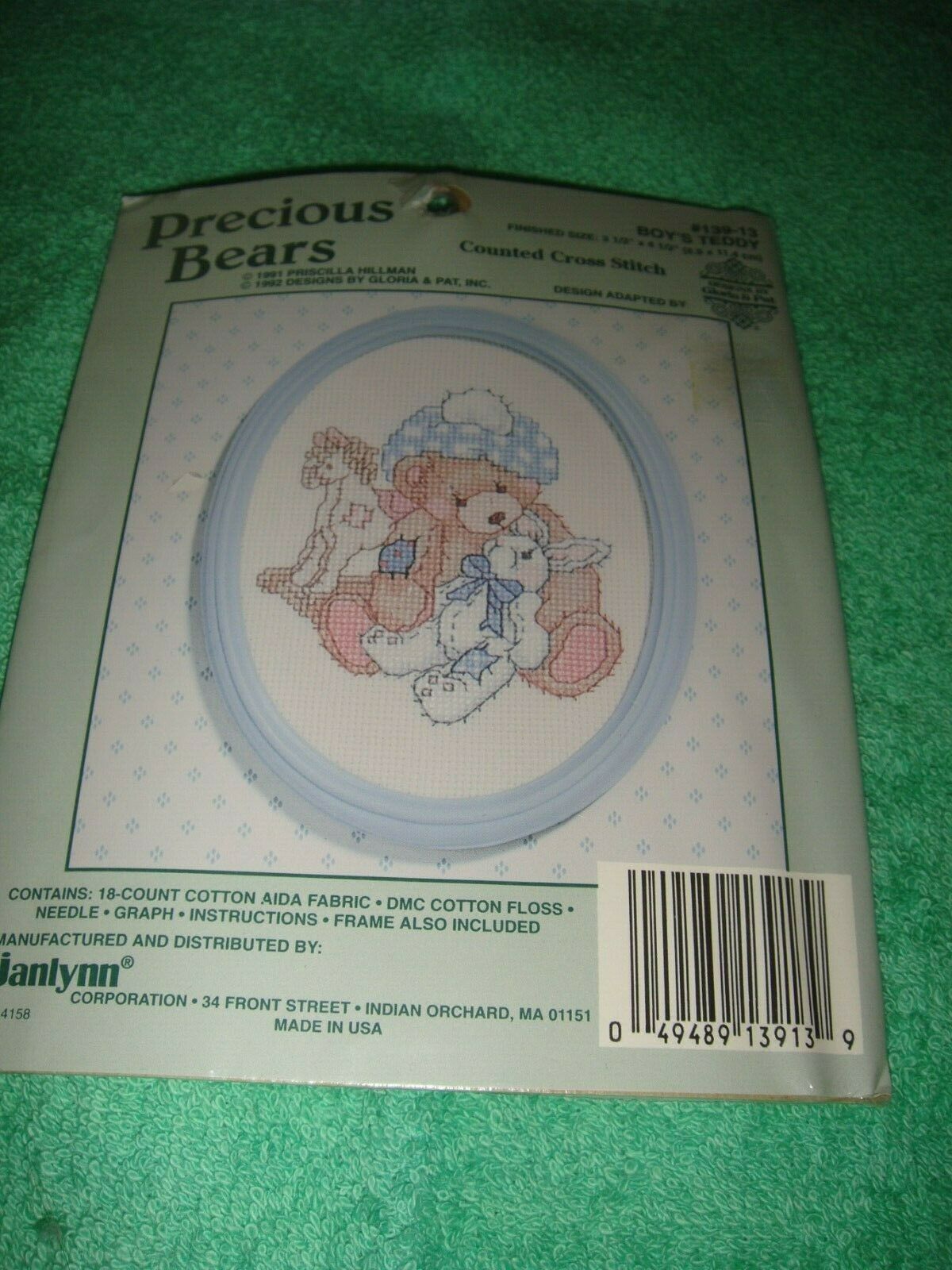 Primary image for Boy's Teddy By Janlynn By Precious Bears Cross Stitch Kit