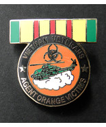 VIETNAM VETERAN VET AGENT ORANGE VICTIMS RIBBON LAPEL HAT PIN BADGE 1 INCH - £4.23 GBP