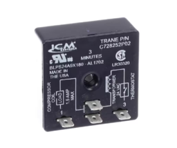 Trane C728252P02 BLPS24A9X180-AL1702 RELAY TIME DELAY SP 3MIN .5A 24VAC ... - $229.28
