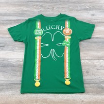 Celebrate St Patricks Mens Child 34/36 Short Sleeve TShirt Leprechaun Gr... - $11.03