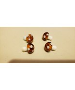 Glass Beads (new) (4) MUSHROOMS #36 - £5.41 GBP