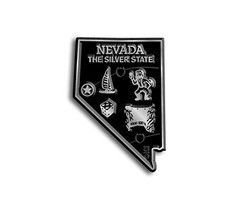 Nevada Small State Magnet by Classic Magnets, 1.5&quot; x 2.2&quot;, Collectible S... - £2.24 GBP
