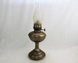 Brass Oil Lamp, Frosted Globe, Success Burner, Untested - Parts or Repai... - $19.55
