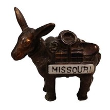 Miniature Brass Pack Mule Donkey Ass Burro Figurine Missouri Souvenir 2.... - £6.02 GBP